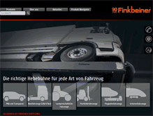 Tablet Screenshot of finkbeiner-lifts.com
